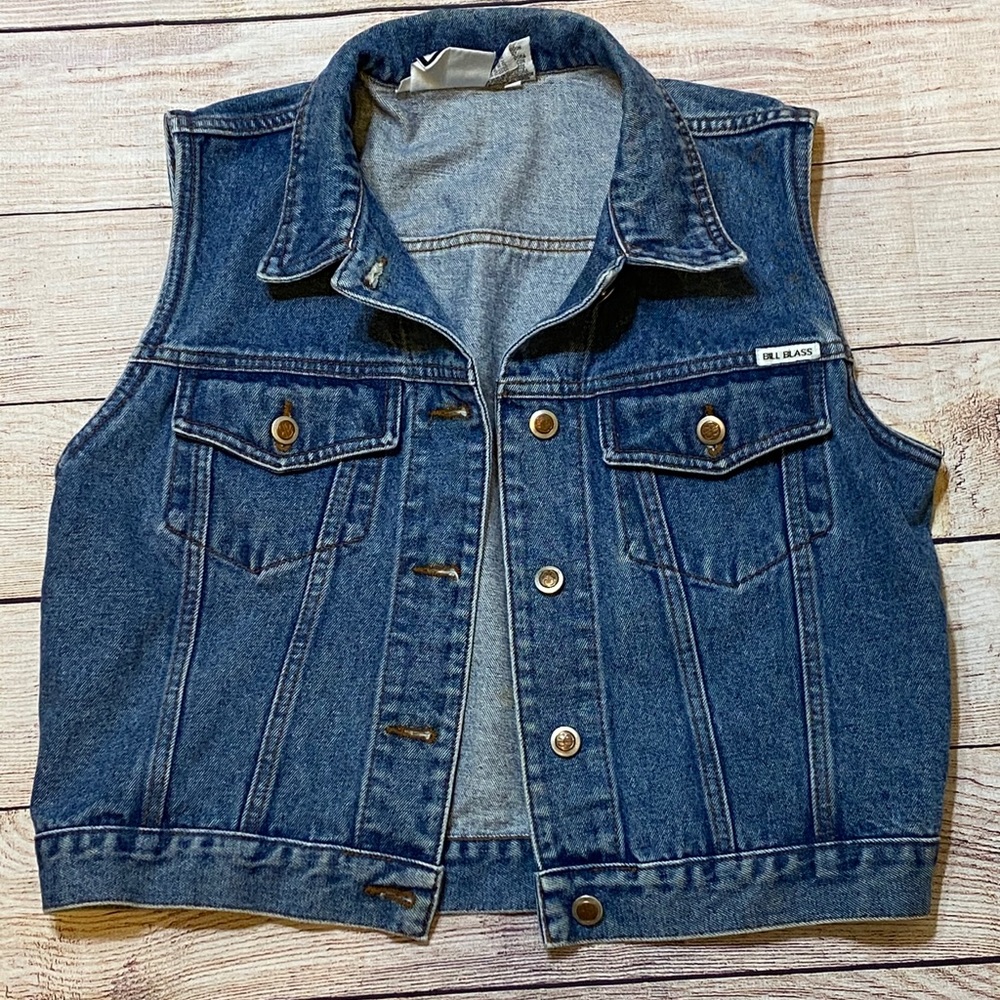 Vintage Bill Blass Denim Vest